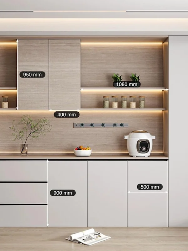 Nowoczesny minimalistyczny projekt kuchni